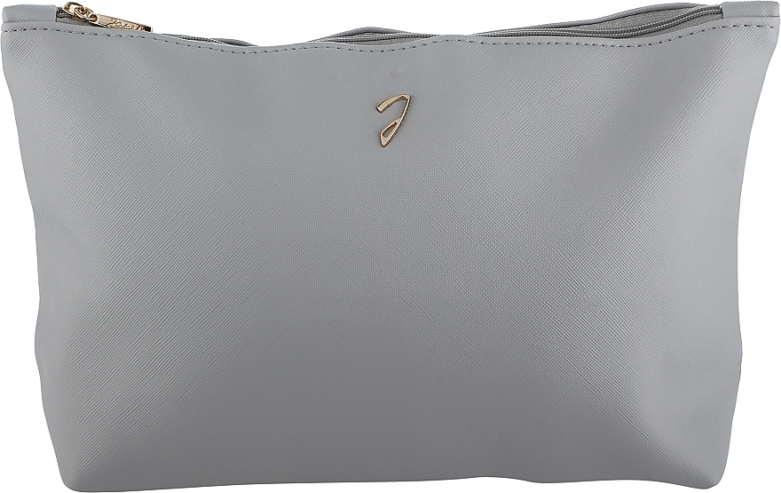 Grey Makeup Bag, large - Janeke Grey Pouch Large — photo N1