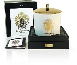 Tiziana Terenzi Gold Rose Oudh White Glass - Perfumed Candle — photo N1