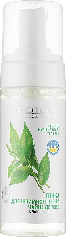 Intimate Wash Foam with Tea Tree Oil - Bioton Cosmetics Nature — photo N1