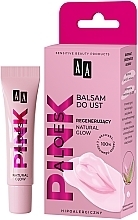 Regenerating Lip Balm - AA Pink Aloes Regenerating Natural Glow Lip Balm — photo N2