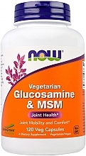 Glucosamine & MSM Join Complex in Capsules - Now Foods Glucosamine & MSM Vegetarian — photo N1