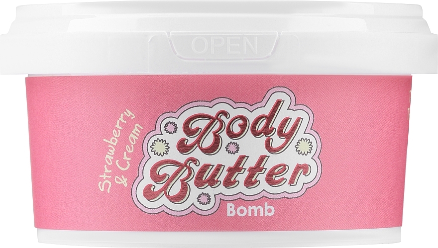 Strawberry & Cream Body Butter - Bomb Cosmetics Strawberry & Cream Body Butter — photo N2