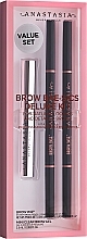 Set - Anastasia Beverly Hills Bae-sics Deluxe Kit Soft Brown (b/pencil/2x0.085g + b/gel/2.5ml) — photo N1