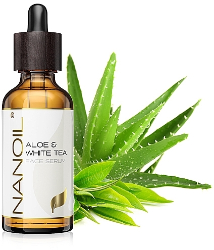 White Tea Face Serum for All Skin Types - Nanoil Aloe & White Tea Face Serum — photo N15