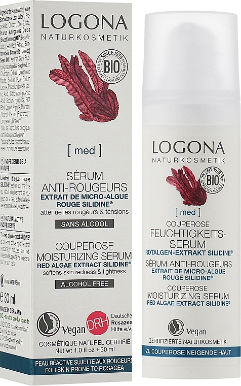 Moisturizing Anti-Couperose Bioserum - Logona Feuchtigkeits Serum Silidine — photo N6