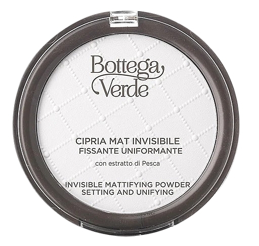 Face Powder - Bottega Verde Invisible Mattifying Powder With Peach Extract Setting And Unifying — photo N1