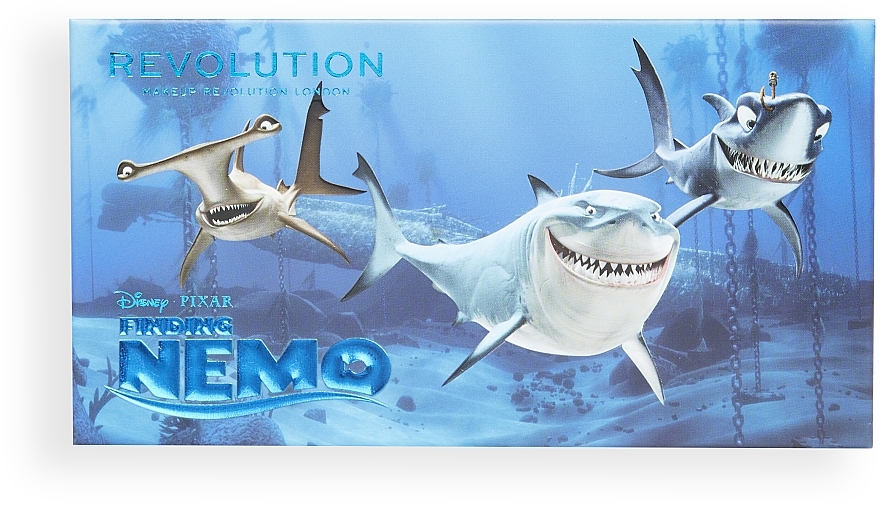 Face Contouring Palette - Makeup Revolution Disney & Pixar's Finding Nemo Fish Are Friends Bronzer And Highlighter Palette — photo N5