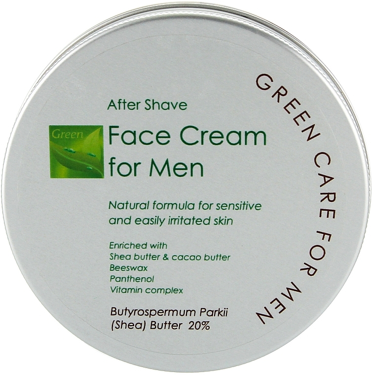 Face Cream "Green care for men" - YAKA — photo N2