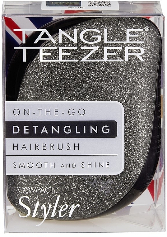 Hair Brush - Tangle Teezer Compact Styler Black Sparkle — photo N2