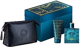 Fragrances, Perfumes, Cosmetics Versace Eros - Set (edt/100ml + sh/gel/100ml + pouch)