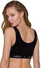 Sport Top with Wide Elastic Band PS004, black - Passion — photo N2