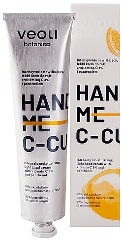 Intensively Moisturizing Hand Cream - Veoli Botanica Hand Me C-Cure — photo N1