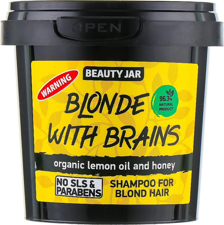 Blonde Hair Shampoo Blonde With Brains - Beauty Jar Shampoo For Blond Hair — photo N1