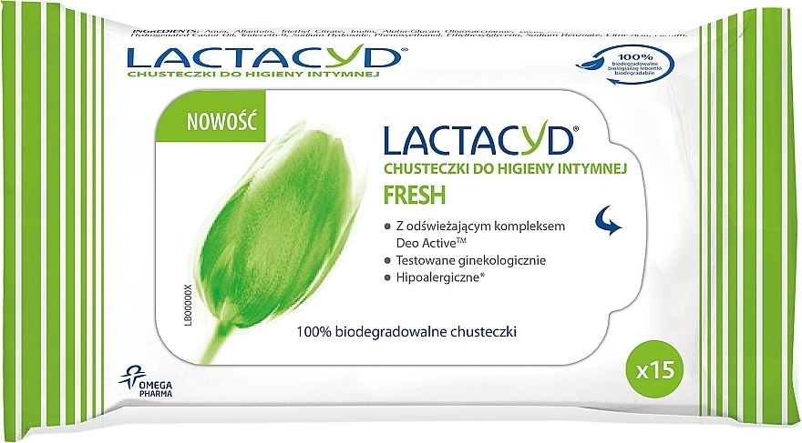 Intimate Hygiene Wipes - Lactacyd Fresh Intimate Wipes — photo N2