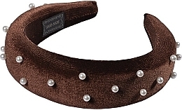 Velvet Headband, 25949, brown - Top Choice — photo N1