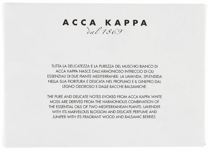 Soap for Body - Acca Kappa White Moss Vegetable Soap — photo N3