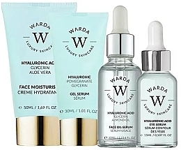 Fragrances, Perfumes, Cosmetics Set - Warda Skin Hydration Boost Hyaluronic Acid (f/cr/50ml + oil/ser/30ml + gel/ser/30ml + eye/ser/15ml)