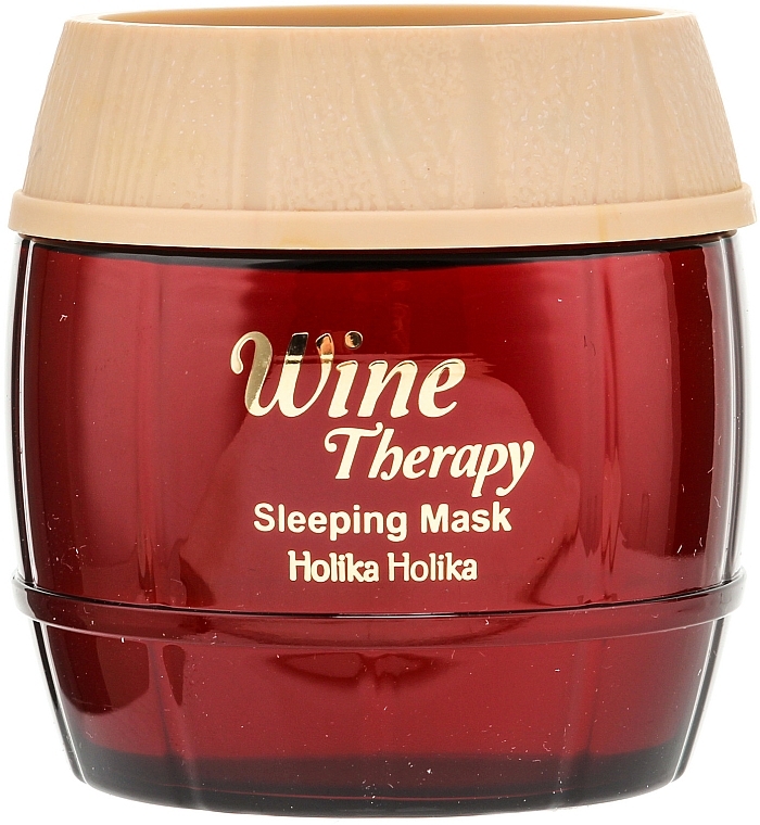 Renewal Night Jelly Mask "Wine Therapy", red - Holika Holika Wine Therapy Sleeping Mask — photo N2