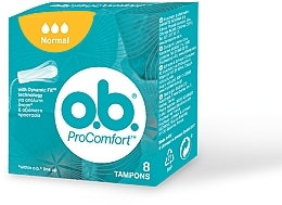 Tampons, 8 pcs, 3 drops - o.b. ProComfort Normal Tampons — photo N2