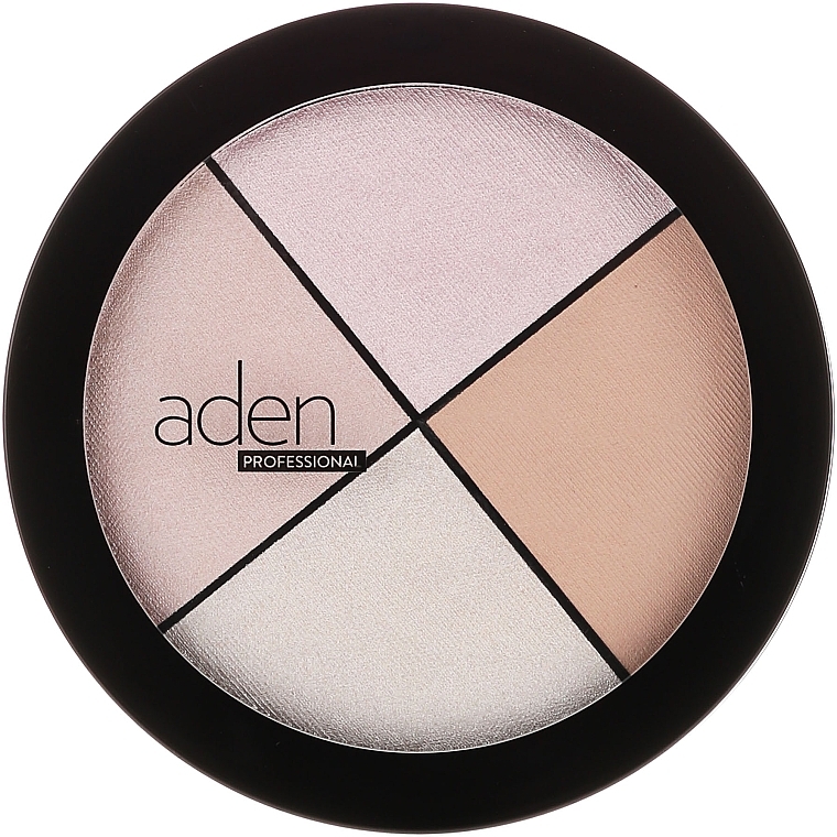 Face Highlighter - Aden Cosmetics Highlighter Palette — photo N1