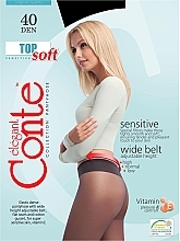 Fragrances, Perfumes, Cosmetics Tights "Top Soft" 40 Den, nero - Conte