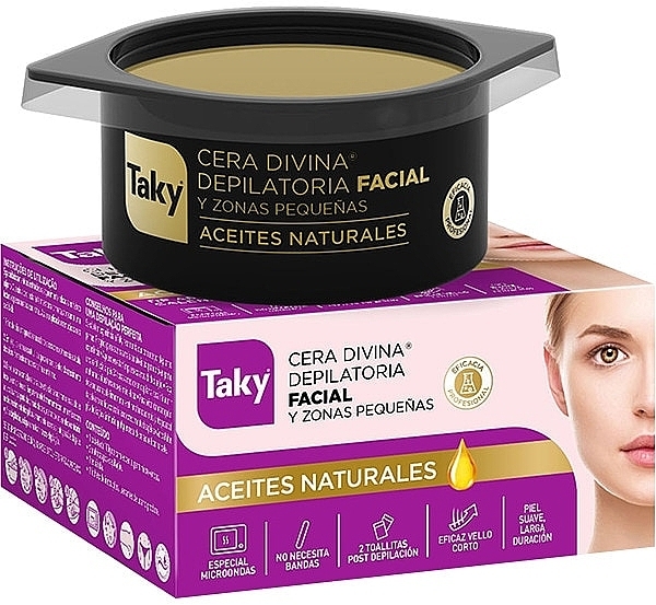 Face Depilation Wax with Natural Oils - Taky Facial Depilatory Wax With Natural Oils — photo N1