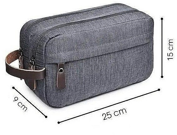 Toiletry Bag, KS112SZ, grey - Ecarla — photo N2