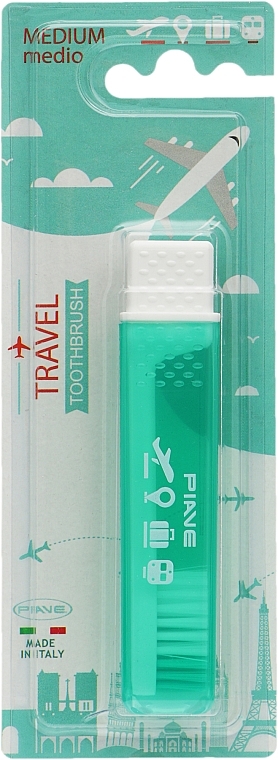 Voyage Toothbrush, medium, green - Piave — photo N1