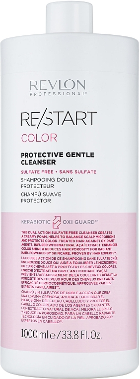 Sulfate-Free Shampoo for Colored Hair - Revlon Professional Restart Color Protective Gentle Cleanser — photo N2