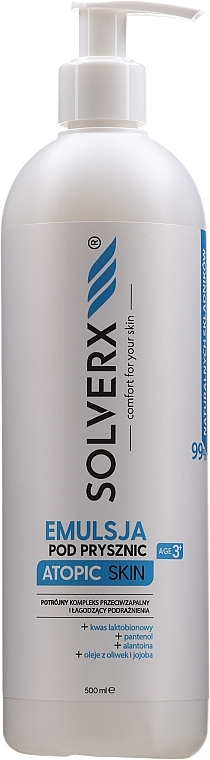 Shower Emulsion - Solverx Atopic Skin Shower Emulsion — photo N3