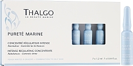 Fragrances, Perfumes, Cosmetics Face Serum in Ampoules - Thalgo Purete Marine Intense Regulating 