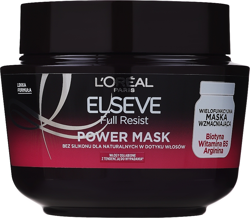 Strengthening Mask for Weak Hair - L'Oreal Paris Elseve Full Resist Power Mask — photo N2