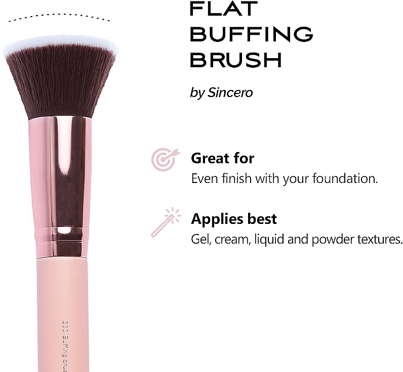 Primer Brush - Sincero Salon Buffing Brush — photo N6