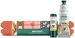 Fragrances, Perfumes, Cosmetics Set - The Body Shop Hugs & Kisses Almond Milk Hand & Lip Duo (lip/balm/4.2g + h/balm/30ml)