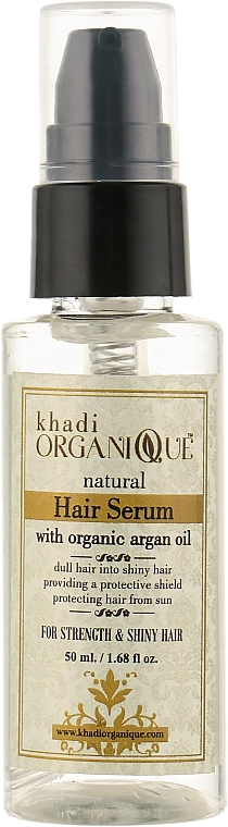 Natural Leave-In Ayurvedic Hair Shine & Smoothness Serum - Khadi Organique Hair Serum — photo N1