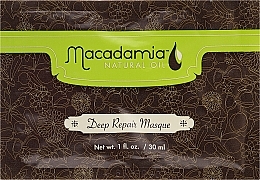 Fragrances, Perfumes, Cosmetics Repair Mask "Argan & Macadamia" - Macadamia Natural Oil Deep Repair Masque (sample)