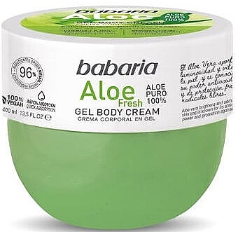 Aloe Body Cream Gel - Babaria Aloe Fresh Gel Body Cream — photo N1