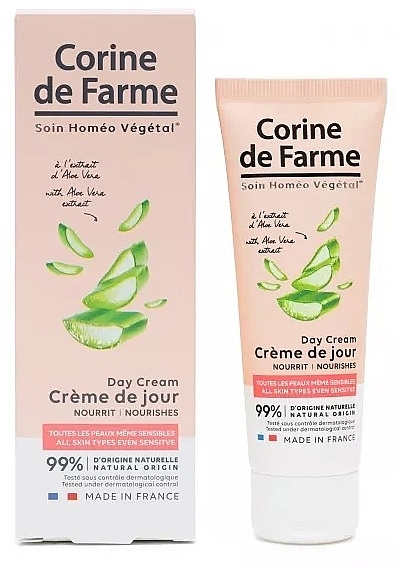 Aloe Vera Day Cream - Corine De Farme Nourishes Aloe Vera Day Cream — photo N1