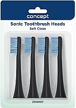 Fragrances, Perfumes, Cosmetics Toothbrush with Refill Heads, black - Concept Sonic Toothbrush Heads Soft Clean ZK0007