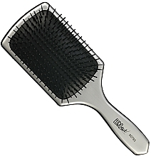 Fragrances, Perfumes, Cosmetics Hair Brush, 00793, gray - Eurostil Paddle Cushion Large Metallic