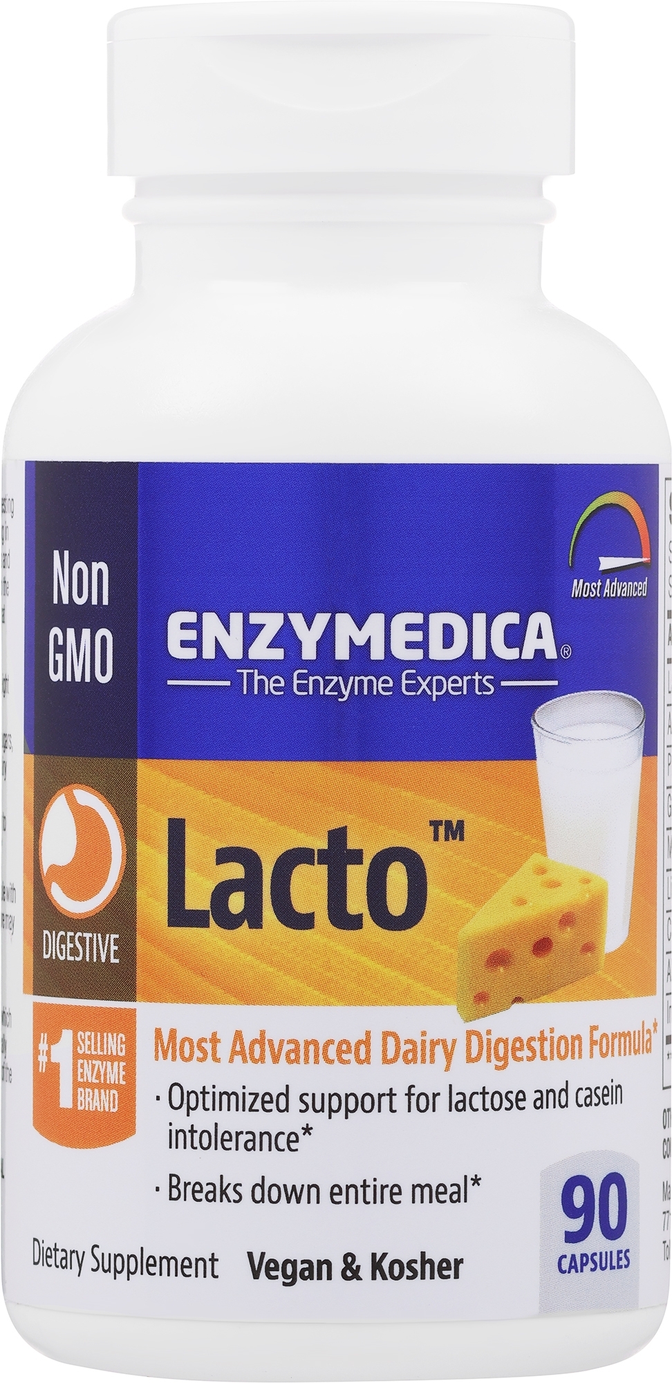 栄養補助食品「乳糖分解酵素」 - Enzymedica Lacto — photo 90 pcs.