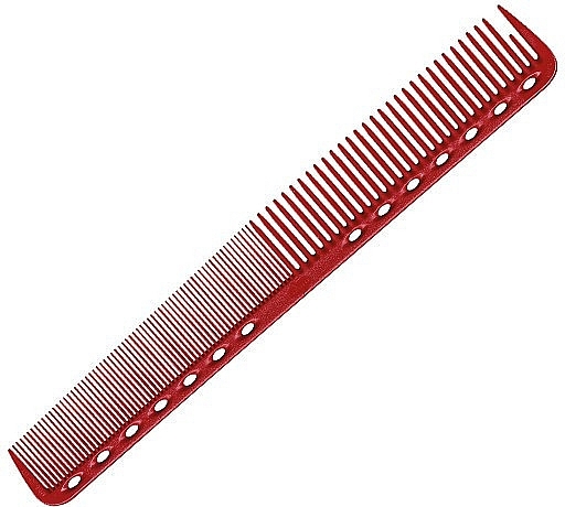 Hair Cutting Comb with Flat Teeth, 180mm, red - Y.S.Park Professional 339 Cutting Combs Red — photo N1