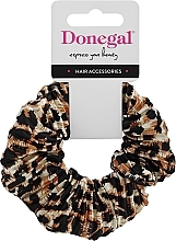 Fragrances, Perfumes, Cosmetics Hair Tie FA-5835, beige-brown with black - Donegal