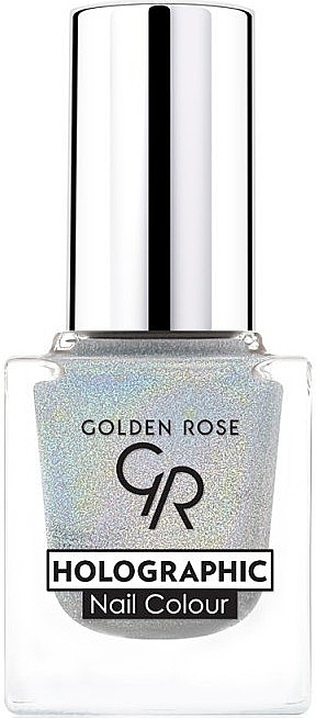 Nail Polish - Golden Rose Holographic Nail Colour — photo N1