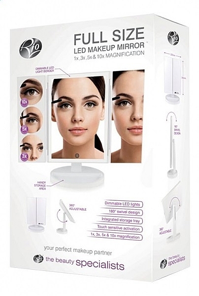 Mirror - Rio-Beauty LED Magnification Make-up Mirror — photo N1