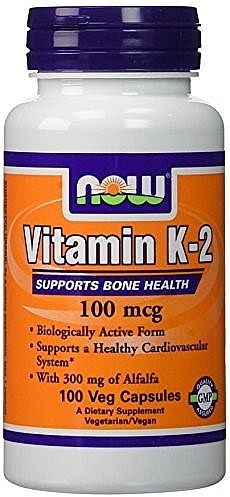 Gelatin Capsules "Vitamin K2" - Now Foods Vitamin K-2 100 mcg — photo N5