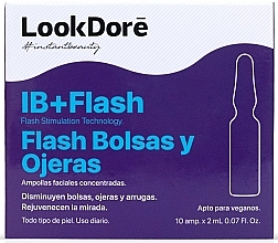 Fragrances, Perfumes, Cosmetics Concentrated Eye Ampoule Serum - LookDore IB+Flash Eye Bags And Black Circles