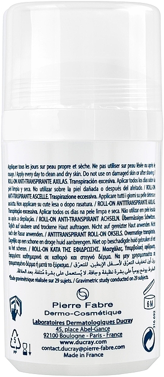 Antiperspirant - Ducray Hidrosis Control Roll-On Anti-Transpirant — photo N2