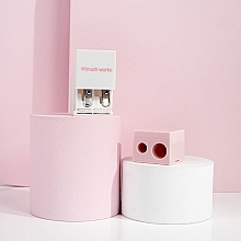 Sharpener Set, white and pink - Brushworks Cosmetic Pencil Sharpener Duo — photo N4
