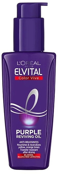 Hair Oil  - L'Oreal Paris Elvital Color Vive Purple Oil — photo N1